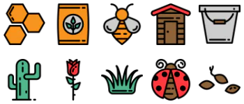 Gardening icon pack