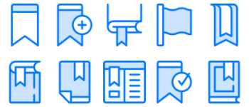 Bookmarks icon pack