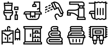 Bathroom icon pack