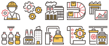 Factory Element Icon-Paket