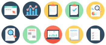 Reports and Analytics gói biểu tượng