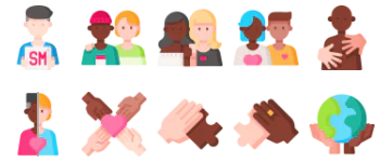 Racism icon pack