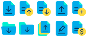 Files and folders Icon-Paket