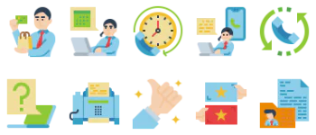 Costomer services Icon-Paket