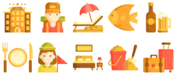 Travel icon pack