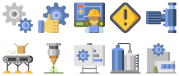 Manufacturing icon pack