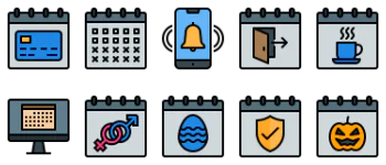 Calendar And Date icon pack