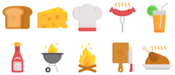BBQ 아이콘 팩