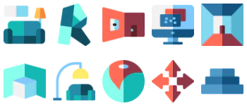 Interior design Icon-Paket