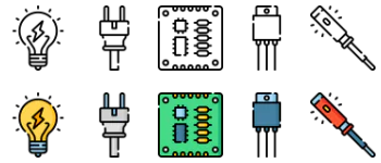 Electrician Tools and Elements icon pack
