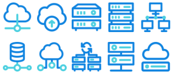 Cloud computing icon pack