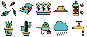 Gardening icon pack