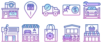 Shops and Stores icon pack