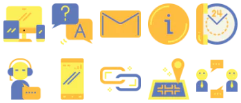 Contact us icon pack