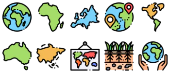 Geography icon pack