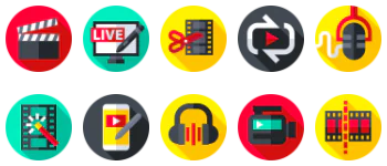 Audio and Video Edition icon pack