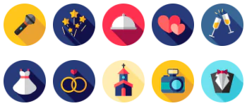 Wedding icon pack
