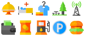 Motorway Services icon pack