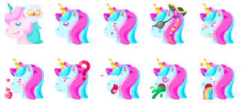 Unicorn icon pack