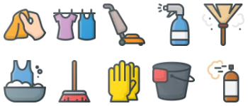 Cleaning & housekeeping icon pack