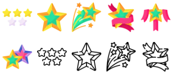 Stars icon pack