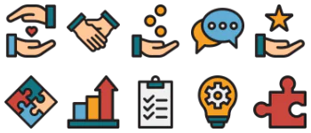 Work productivity icon pack