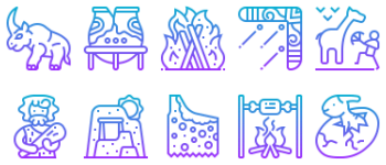 Prehistoric icon pack