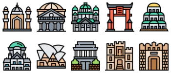 Landmark icon pack