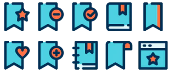 Bookmarks icon pack