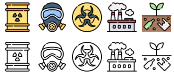 Pollution Icon-Paket