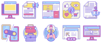 Copywriting icon pack