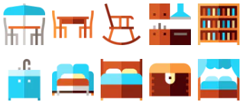 Furnitures icon pack