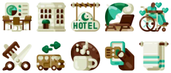 Accommodation icon pack