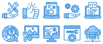 Online marketing icon pack