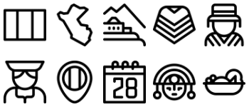 Peru icon pack