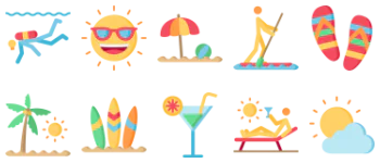 Beach icon pack