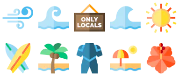 Surf icon pack