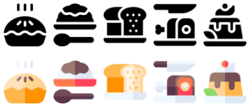 Gastronomy icon pack