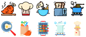 Cooking icon pack