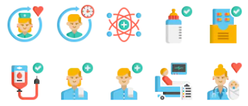 Nursing icon pack