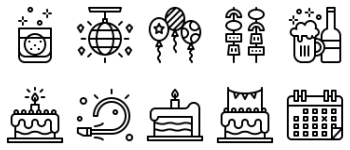 Birthday icon pack