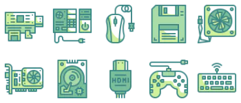 Computer Hardware pakiet ikon