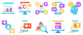 SEO Marketing paquete de iconos