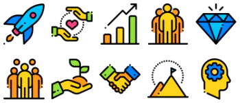 Startup & new business Icon-Paket
