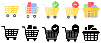 Supermarket icon pack