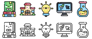 Learning paquete de iconos