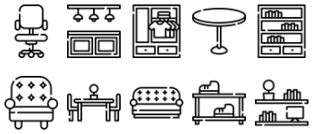 Furnitures icon pack