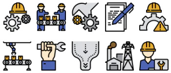 Manufacturing icon pack