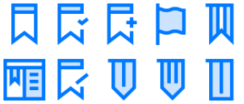 Bookmarks icon pack
