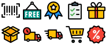 Shopping icon pack